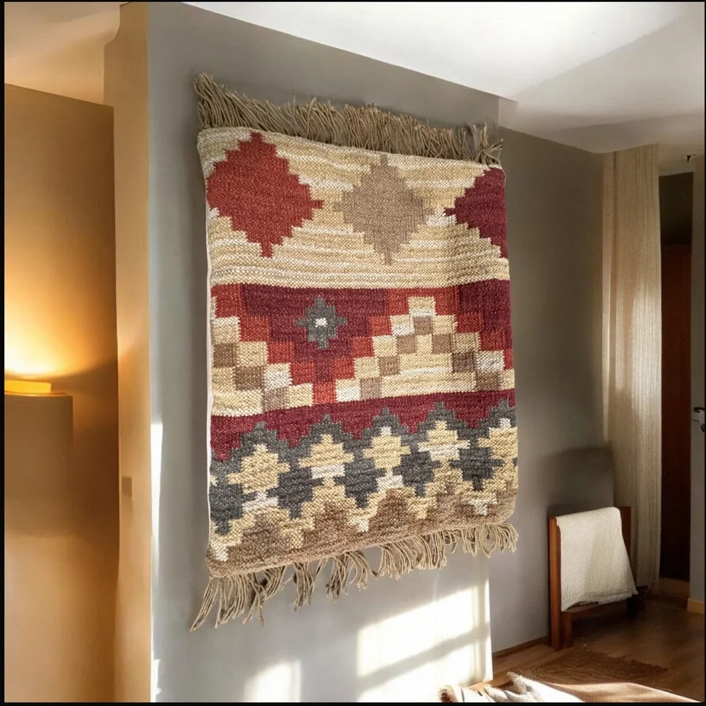Pottery Barn southwestern decorative kilim tapestry pillow case